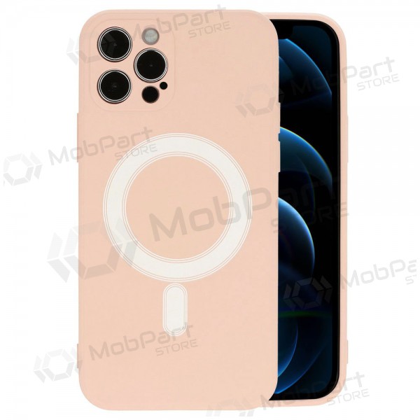 Apple iPhone 12 fodral - MagSilicone (sandfärgad)