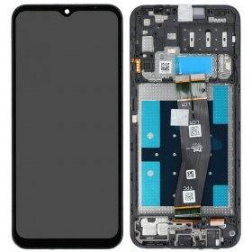 Samsung Galaxy A14 4G skärm (svart) (med ram) (original)