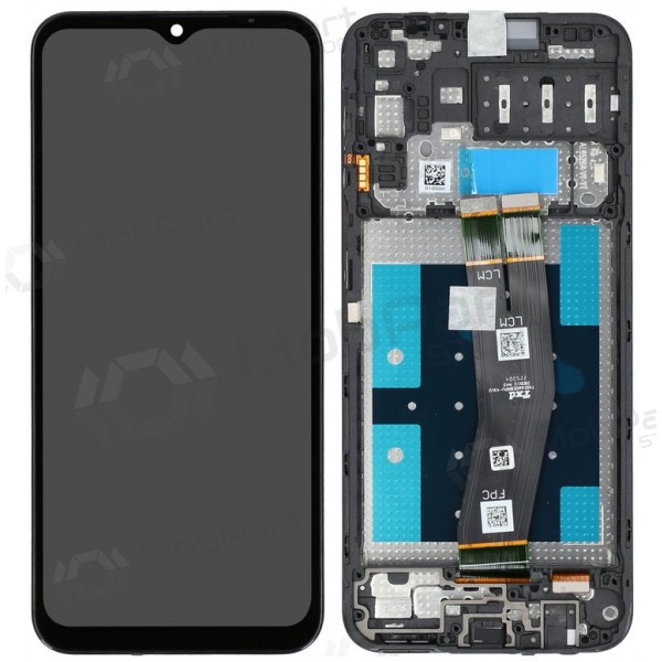 Samsung Galaxy A14 4G skärm (svart) (med ram) (original)