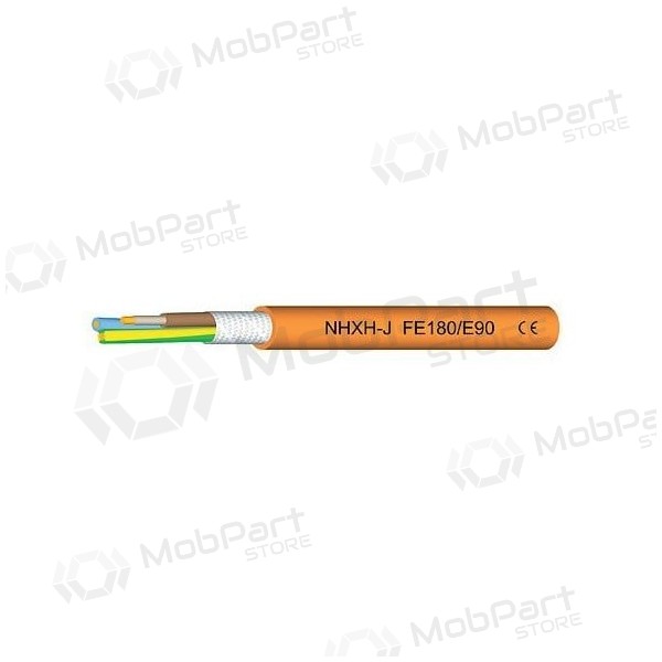 Kraftkabel Eupen NHXH FE-180/E90 5x2.5 mm² koppar LSZH 0.6/1 kV