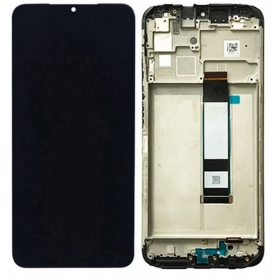 Xiaomi Redmi 9T / Redmi Note 9 4G 2021 /  Poco M3 skärm (svart) (med ram) (service pack) (original)