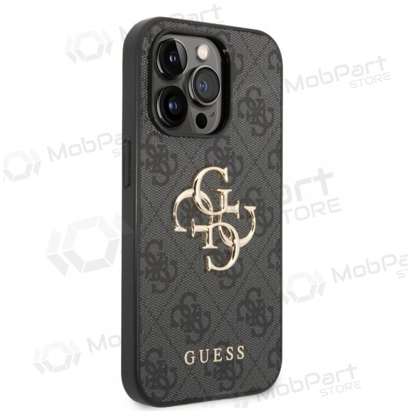 Apple iPhone 14 Pro fodral - Guess PU 4G Metal Logo (grå)