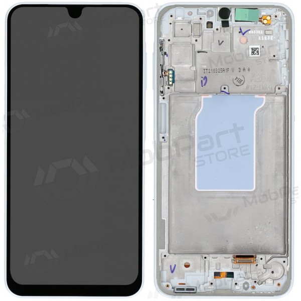 Samsung Galaxy A26 5G skärm (vit) (med ram) (original)