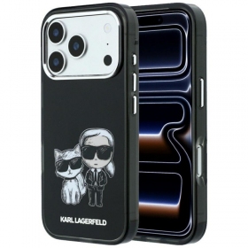 Apple iPhone 18 Pro fodral - Karl Lagerfeld PU Semi Wrap Smooth Sketch Bodies MagSafe