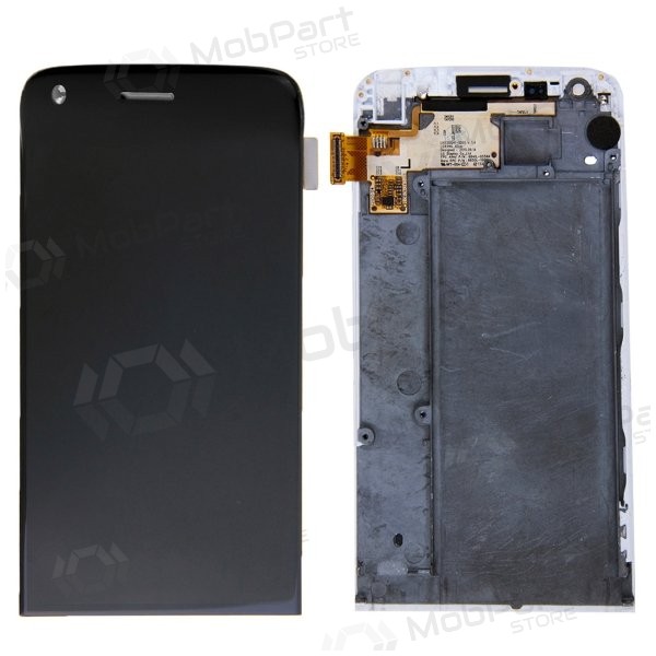 LG H850 G5 skärm (med ram) (svart) (service pack) (original)
