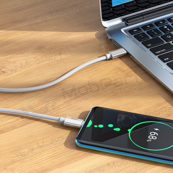 USB-C-kabel Hoco U134 USB-C till USB-C 1.8 m 240 W svart