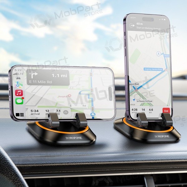 Universal bilhållare Borofone BH116 (dashboard) svart