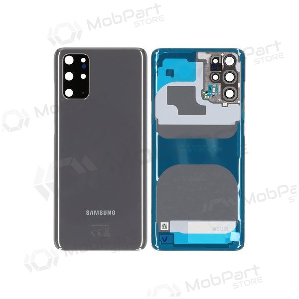 Samsung G985 / G986 Galaxy S20 Plus baksida / batterilucka grå (Cosmic Grey) (begagnad grade C, original)