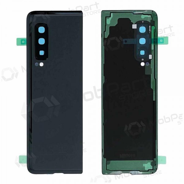 Samsung F900 / F907 Galaxy Fold baksida / batterilucka (svart) (begagnad grade A, original)