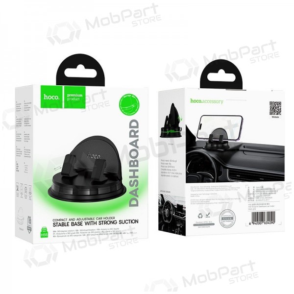 Universal bilhållare Hoco H55 (dashboard) svart
