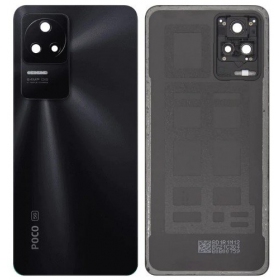 Xiaomi Poco F4 baksida / batterilucka (svart) (original) (service pack)