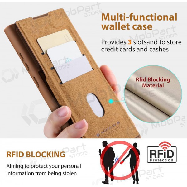 Samsung Galaxy S23 FE fodral „Nillkin Leather“ (röd)