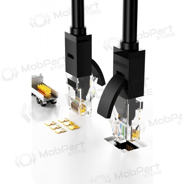 Kabel Ugreen RJ45 Cat 6 UTP 1000Mbps 1.0m (svart)