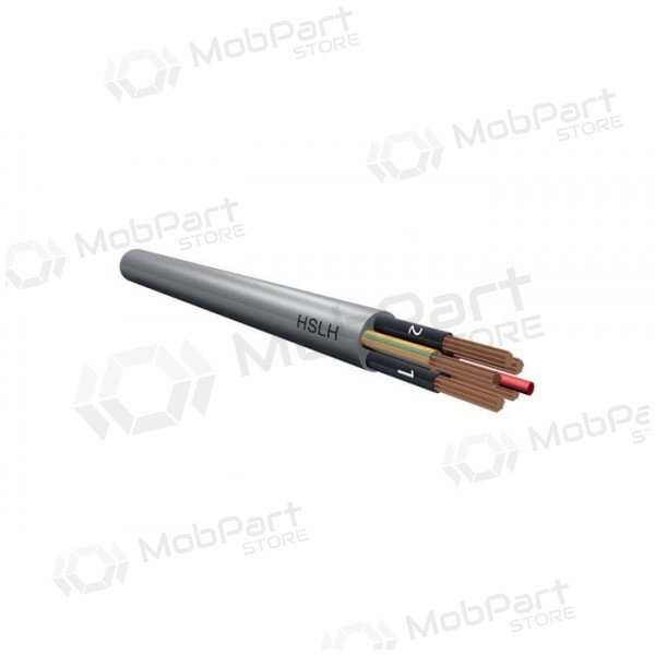 Flexibel kabel Elmat HSLH-JZ 3x1 mm² koppar LSZH CPR Cca 300/500 V