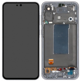 Samsung Galaxy A56 skärm (grafitas) (med ram) (original)