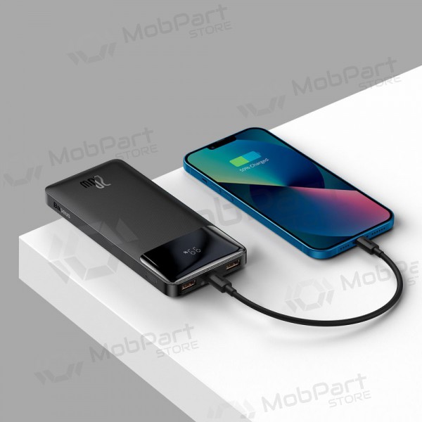 Powerbank Power Bank Baseus Bipow 20W 10000mAh + MicroUSB 0.25m svart PPBD050301