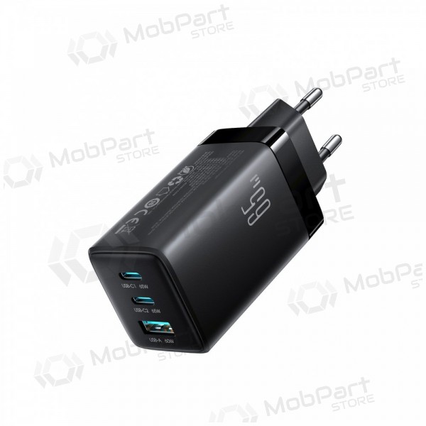 Telefonladdare Hoco N66 35 W GaN USB-C + USB-A med Lightning-kabel 1 m vit
