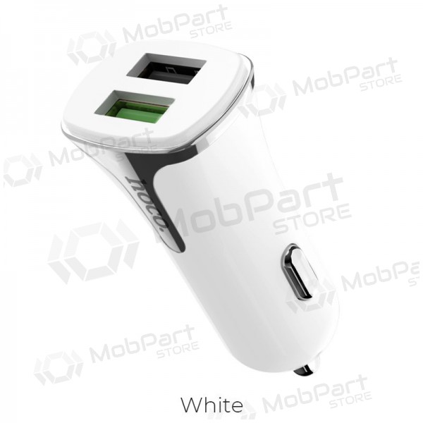 Laddare automobilinis Hoco Z31 Quick Charge 3.0 (3.4A) x 2 USB (vit)