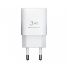 Laddare 3MK HyperCharger 20W 1xUSB-C + 1xUSB-A PD/QC