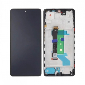 Ekranas Xiaomi Redmi Note 12 Pro+ 5G su lietimui jautriu stikliuku och rėmeliu Midnight Black OLED