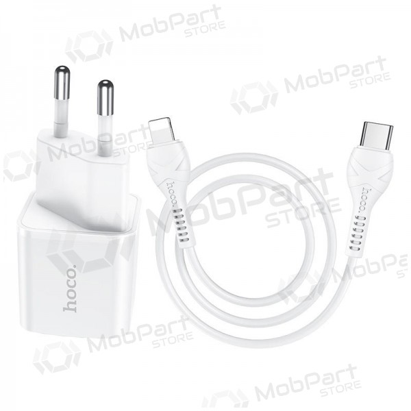 Laddare Hoco N10 PD20W Type-C-Lightning (vit)