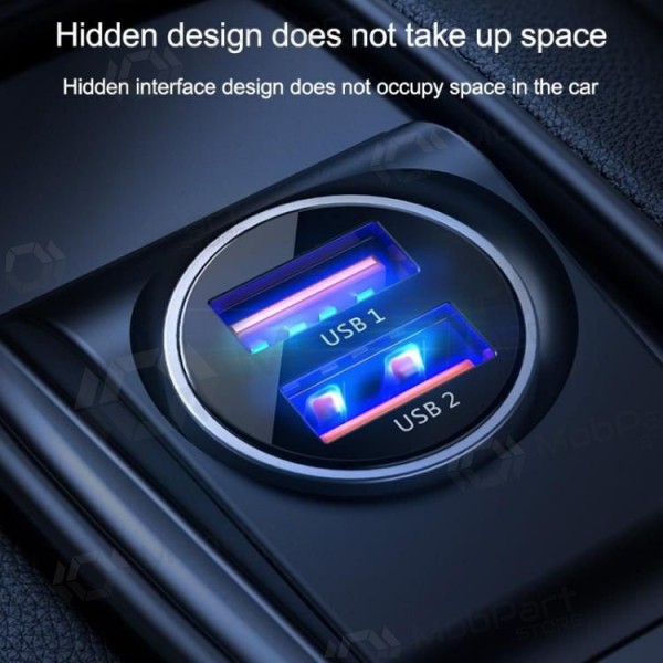Laddare automobilinis Joyroom C-A09 2xUSB (SCP, PD, AFC) 3.0 30W (svart)