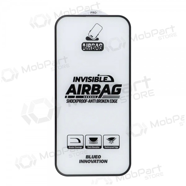 LCD apsauginis stikliukas 5D Mr. Monkey Glass (Airbag Anti-Broken) Apple iPhone 15 Pro Max svart