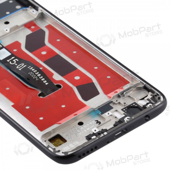 Huawei P40 Lite skärm (svart) (med ram) (begagnad grade A, original) Huawei P40 Lite skärm (svart) (med ram) (begagnad grade A, original)