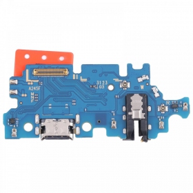 Samsung A245 Galaxy A24 4G laddarkontakt och mikrofon med flex (service pack) (original)