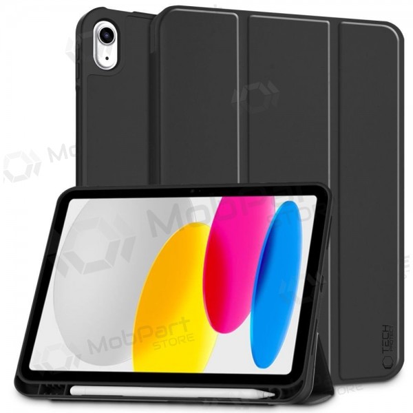 Apple iPad 10.9 2022, iPad 11 2025 fodral -Tech-Protect SmartCase Pen Holder- (svart)
