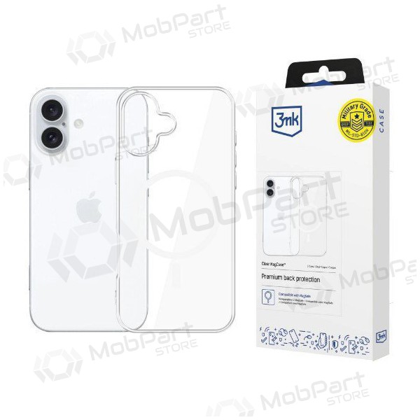 Apple iPhone 16 Plus fodral - 3MK Clear MagCase (transparent)