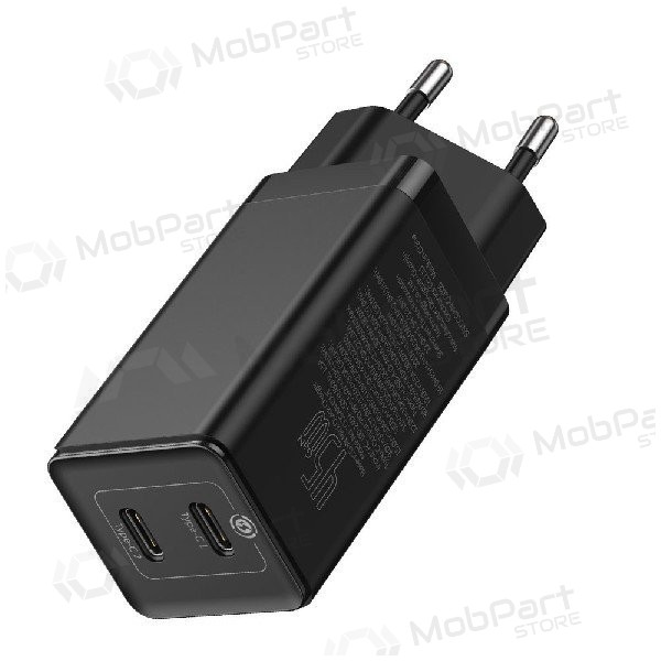 Laddare Baseus GaN 45w (20V/3A) + Type-C kabel (MacBook) (svart)