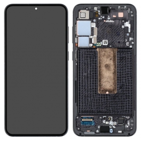 Samsung Galaxy S23+ skärm (svart) (med ram) (original)