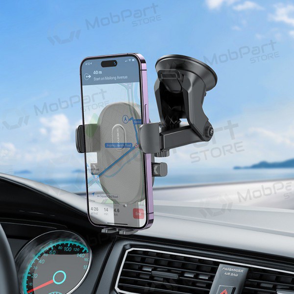 Universal bilhållare Borofone BH93 (dashboard) svart