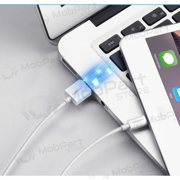 USB kabel Ugreen US155 MFi USB to Lightning 2.4A 2.0m vit