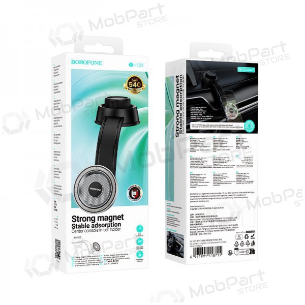 Universal bilhållare Borofone BH123 (dashboard) svart