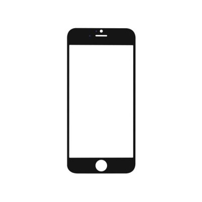 Apple iPhone 6 Skärmglass (svart)
