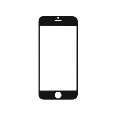 Apple iPhone 6 Skärmglass (svart) (for screen refurbishing)
