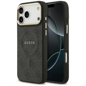Apple iPhone 17 Pro fodral - Guess PU Leather 4G Gold Frame MagSafe