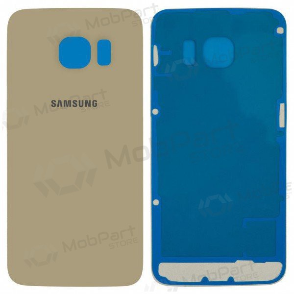 Samsung G925F Galaxy S6 Edge baksida / batterilucka (guld) (begagnad grade A, original)