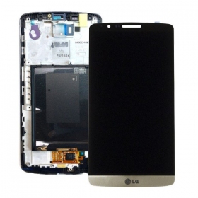 LG D855 Optimus G3 skärm (med ram) (guld)