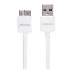 Samsung N9005 / N7200 Note 3 microUSB (ET-DQ10Y0WE) kabel (vit) (1M)