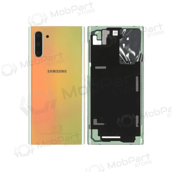 Samsung N970F Galaxy Note 10 baksida / batterilucka (Aura Glow) (begagnad grade A, original)