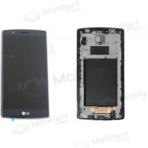 LG H815 Optimus G4 skärm (med ram) (svart)