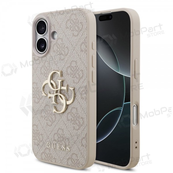 Apple iPhone 17 fodral - Guess PU 4G Metal Logo (rosa)
