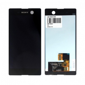 Sony E5603 Xperia M5 / E5606 / E5633 / E5653 / E5663 skärm (svart) - Premium