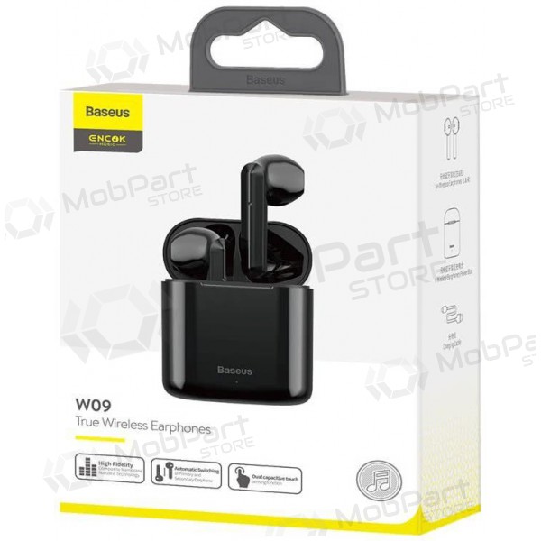 Trådlös headset Baseus TWS Encok W09 (Airpods) (svart)