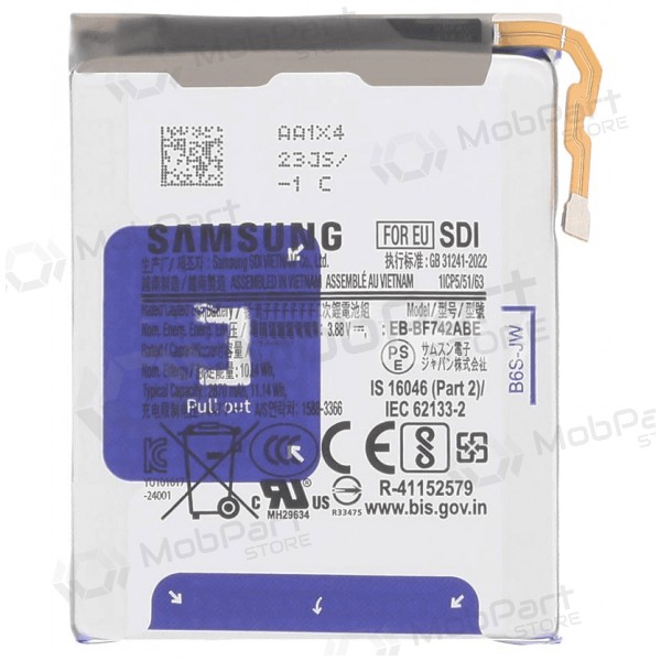 Akumuliatorius original Samsung F741 Z Flip6/F761 Z Flip7 FE 2790mAh EB-BF742ABE (service pack)
