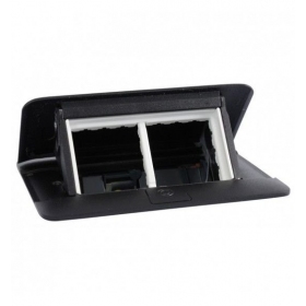 Įleidžiama modulinė dėžutė 4 mod. Legrand 654002 (svart, metalinė)