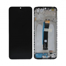 Xiaomi Poco C40 skärm (svart) (med ram) (original)